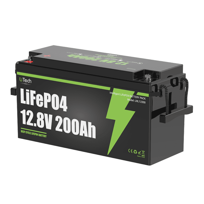 LiTech Power LiFePO4 12V/12.8V 200Ah Battery Pack