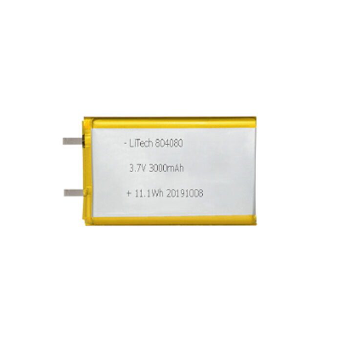 LiTech Power Li-Polymer 1S1P 3.7V 3000mAh Battery Pack - Image 2