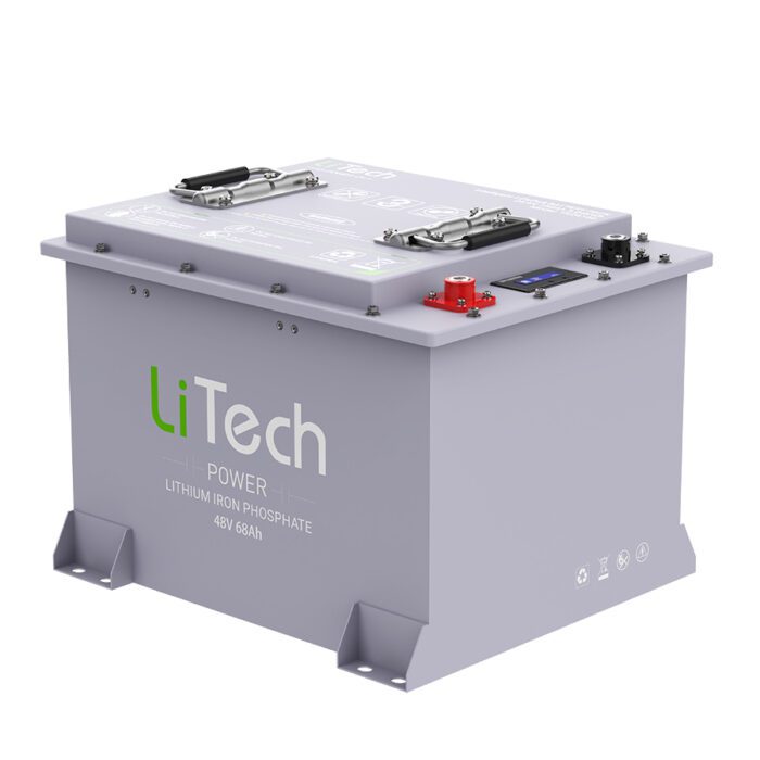 LiTech Power LiFePO4 16S1P 48V 68Ah Battery Pack