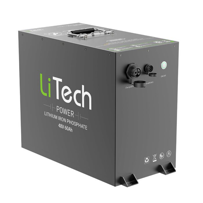 LiTech Power LiFePO4 16S4P 48V 60Ah Battery Pack