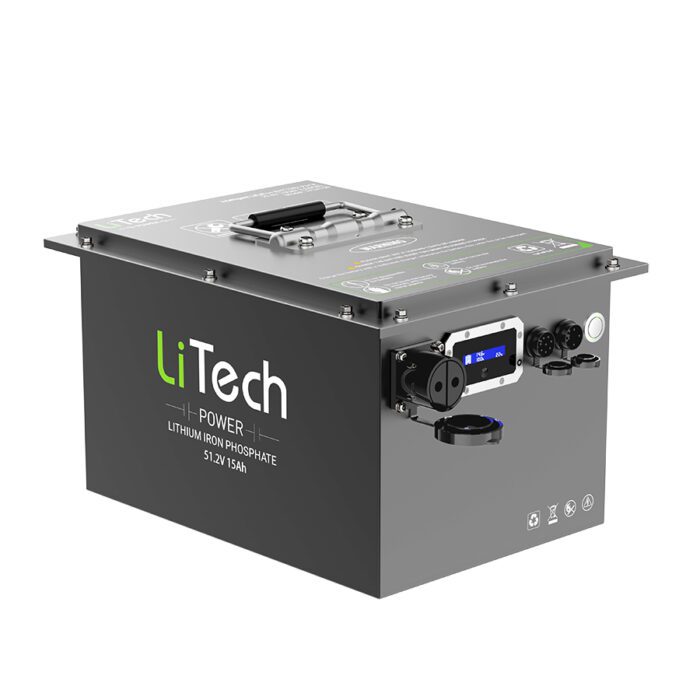 LiTech Power LiFePO4 16S5P 51.2V 15Ah Battery Pack