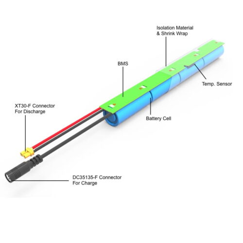 LiFePO4 12.8V 4Ah battery