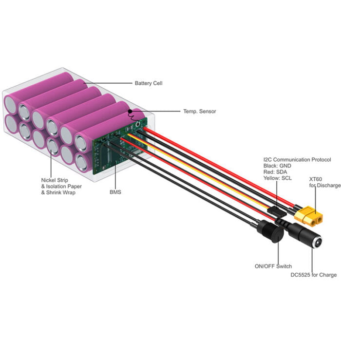 21.6V 5.0Ah Battery Pack