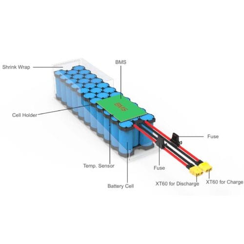 25.6v 16Ah battery