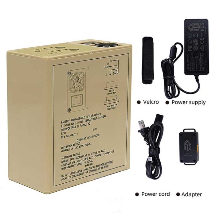 LiTech Power Military BB-2590 Rechargeable Li-ion Battery 16 × 3500 mAh Capacity - Image 3