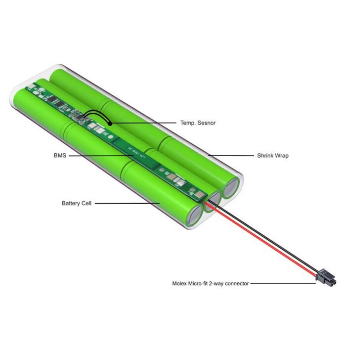 9.6V 6Ah Battery pack