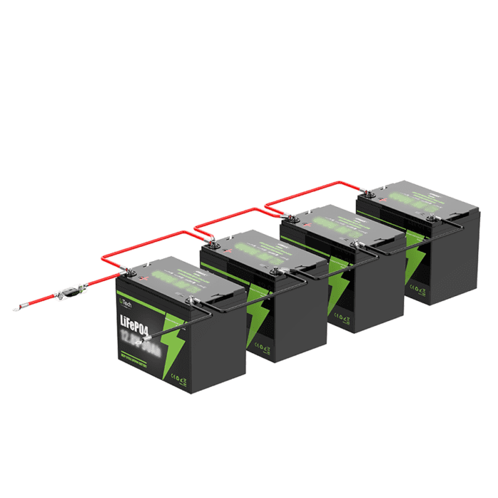 LiTech Power LiFePO4 12.8V 12V 100Ah Lithium Battery Pack - Image 4