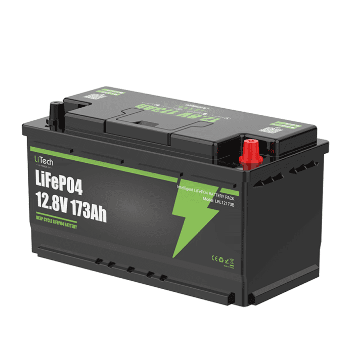 LiTech Power LiFePO4 12.8V 173Ah 4S1P Battery with BlueTooth
