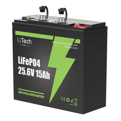 25.6V 15Ah battery
